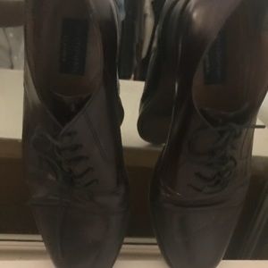 Brown Italian men leather shoes: